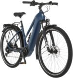 Fischer E-Bike Trekking VIATOR 8.0i, Elektrofahrrad für Damen und Herren, Mittelmotor 90 Nm, 36 V Akku, sattblau