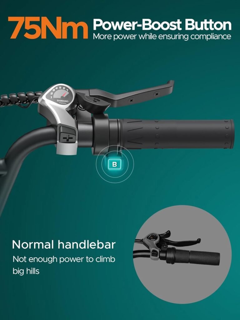 ENGWE E Bike Herren mit 48V 13Ah Batterie, 20 * 4.0 Zoll, 7-Gang Getriebe mit LCD-Display, 250W Motor & 25km/h, Reichweite bis zu 120km L20/L20 Boost