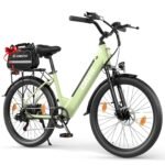 ESKUTE C100 Plus E-Bike, 26 Zoll Elektrofahrrad, E-Cityrad 250W HeckMotor, 36V 13Ah Wechselakku, bis zu 100km, LCD-Display, Tiefeinsteiger E-CityBike Für Damen und Herren Erwachsene