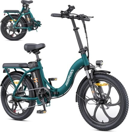 MilePort 1 Elektrofahrrad Für Erwachsene, 250W Klappbares Elektrofahrrad Mit 36V 13AH Abnehmbarem Akku, Geschwindigkeit 25KM/H und Reichweite 100KM, 20„* 3.0“ Fetter Reifen E-Bikes Für Stadtpendler