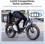 Touroll S2 2026 Klappbar E-Bike Herren, 250W Fatbike, 20"×4.0" All-Terrain Reifen, 150 km Reichweite, 720Wh Akku, StVZO Straßenzulassung – Elektrofahrrad für Stadt, Offroad & Pendler
