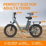 URLIFE E-Bike für Erwachsene, 20 * 3.0" Fetter Reifen Elektrofahrrad Für Stadtpendler, 48V 13Ah Austauschbarem Akku bis 100KM, 250W Motor mit LCD Display, 7 Gang Elektrofahrräder Für Herren Damen