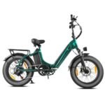 E Bike Klapprad 20 Zoll Elektrofahrräder, E-Faltrad Damen und Herren, 48V 18A*2 Doppelbatterien|250W Heckmotor 80N.m & 25km/h, Hydraulische Bremse, Tiefeinsteiger E-City Bike/Pedelec für Erwachsene