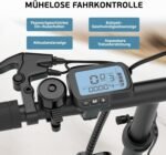 ESKUTE F100 E-Bike Klapprad, 14 Zoll Elektrofahrrad mit USB-Ladeanschluss für Handy, 250W EU-konformes Elektrofahrräder, Integrierter 36V 9Ah Akku, Reichweite bis 35-60KM