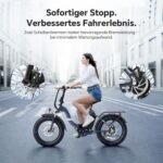 Touroll S2 2026 Klappbar E-Bike Herren, 250W Fatbike, 20"×4.0" All-Terrain Reifen, 150 km Reichweite, 720Wh Akku, StVZO Straßenzulassung – Elektrofahrrad für Stadt, Offroad & Pendler
