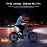 Touroll S2 2026 Klappbar E-Bike Herren, 250W Fatbike, 20"×4.0" All-Terrain Reifen, 150 km Reichweite, 720Wh Akku, StVZO Straßenzulassung – Elektrofahrrad für Stadt, Offroad & Pendler