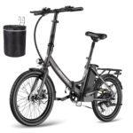 Fafrees E-Bike Klapprad 20 Zoll, Elektrofahrrad Ebike Herren 36V 16.75Ah/20Ah Akku, E-Fahrrad Damen 250W, Pedelec 25km/h, Reichweite bis zu 130 km, F20 Light