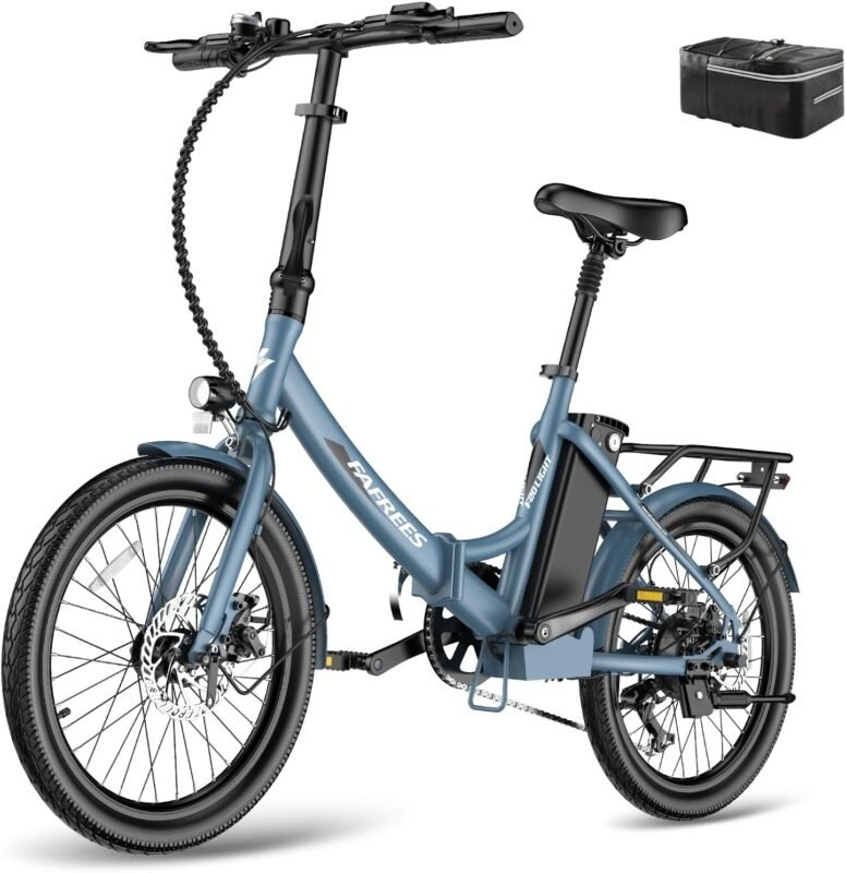 Fafrees E-Bike Klapprad 20 Zoll, Elektrofahrrad Ebike Herren 36V 16.75Ah/20Ah Akku, E-Fahrrad Damen 250W, Pedelec 25km/h, Reichweite bis zu 130 km, F20 Light