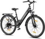 Touroll J1 ST 27,5" E Bike, Elektrofahrrad Trekkingrad E-Bike Herren Damen mit 561.6Wh Akku,100km Reichweite, 250W Motor, E-Fahrrad mit 7-Gang-Getriebe, Pedelec Citybike EBike für Erwachsene