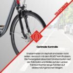 TELEFUNKEN E-Bike 28 Zoll Fahrrad für Damen & Herren | Pedelec Citybike mit 7-Gang Nabenschaltung | Rücktritt | Elektrofahrrad 250 W Frontmotor | 468 Wh Li-Ion-Akku | EBike Multitalent RC657