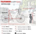 TELEFUNKEN E-Bike 28 Zoll Fahrrad für Damen & Herren | Pedelec Citybike mit 7-Gang Nabenschaltung | Rücktritt | Elektrofahrrad 250 W Frontmotor | 468 Wh Li-Ion-Akku | EBike Multitalent RC657