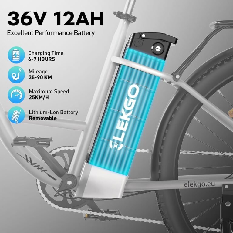 E-Bike 28-Zoll-Elektrofahrrad, 7-Gang-Damenfahrrad, E Bike für die Stadt, LCD-Display, mit Vorderradgabel-Federung, City Ebike für Herren und Damen
