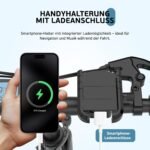 ESKUTE F100 E-Bike Klapprad, 14 Zoll Elektrofahrrad mit USB-Ladeanschluss für Handy, 250W EU-konformes Elektrofahrräder, Integrierter 36V 9Ah Akku, Reichweite bis 35-60KM