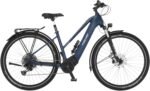 Fischer E-Bike Trekking VIATOR 8.0i, Elektrofahrrad für Damen und Herren, Mittelmotor 90 Nm, 36 V Akku, sattblau