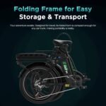 HITWAY E Bike BK6SL1-36V15.6Ah mit 250W Motor, Elektrofahrrad 20 Zoll, 70-150km Reichweite, 7-Gang, APP-Steuerung, faltbar, IP54 wasserdicht Pedelec