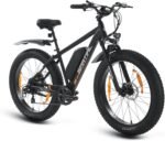 SPATIAL E Bike, E-Bike Herren mit 26 * 4.0" Fat Tire, 48V13AH Akku, Bis zu 150 KM, 85Nm 250W Motor, Offroad Ebike Mountainbike mit Vollfederung, 7-Gang, All-Terrain Elektrofahrrad Herren