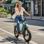 E Bike Klapprad 20 Zoll Elektrofahrräder, E-Faltrad Damen und Herren, 48V 18A*2 Doppelbatterien|250W Heckmotor 80N.m & 25km/h, Hydraulische Bremse, Tiefeinsteiger E-City Bike/Pedelec für Erwachsene