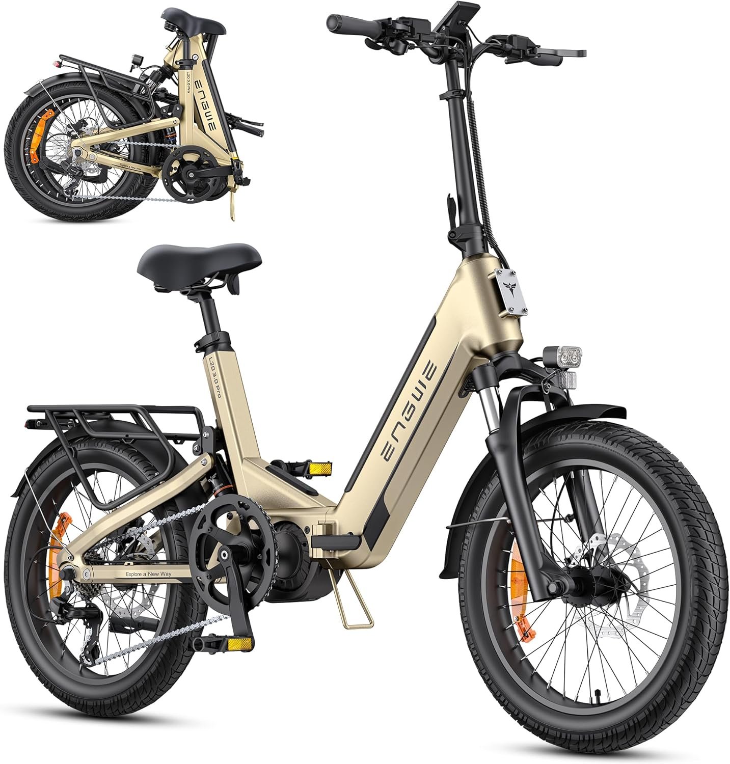 81xSmQZb0TL._AC_SL1500 ENGWE E Bike mit APP&IoT, Ebike 48V 15Ah Akku bis 160km, Drehmomentsensor & hydraulische Bremsen, 20 * 3.0 Reifen, 2 Stunden aufgeladen