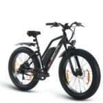 SPATIAL E Bike, E-Bike Herren mit 26 * 4.0" Fat Tire, 48V13AH Akku, Bis zu 150 KM, 85Nm 250W Motor, Offroad Ebike Mountainbike mit Vollfederung, 7-Gang, All-Terrain Elektrofahrrad Herren
