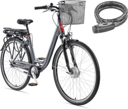 TELEFUNKEN E-Bike 28 Zoll Fahrrad für Damen & Herren | Pedelec Citybike mit 7-Gang Nabenschaltung | Rücktritt | Elektrofahrrad 250 W Frontmotor | 468 Wh Li-Ion-Akku | EBike Multitalent RC657