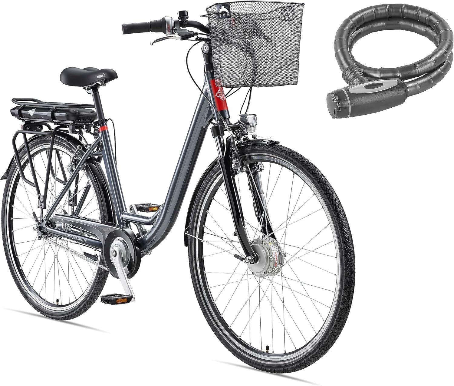 91WiGJ8AOAL._AC_SL1500 TELEFUNKEN E-Bike 28 Zoll Fahrrad für Damen & Herren | Pedelec Citybike mit 7-Gang Nabenschaltung | Rücktritt | Elektrofahrrad 250 W Frontmotor | 468 Wh Li-Ion-Akku | EBike Multitalent RC657
